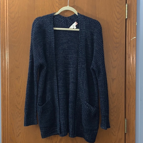 Pink Rose Sweaters - Navy blue Cardigan